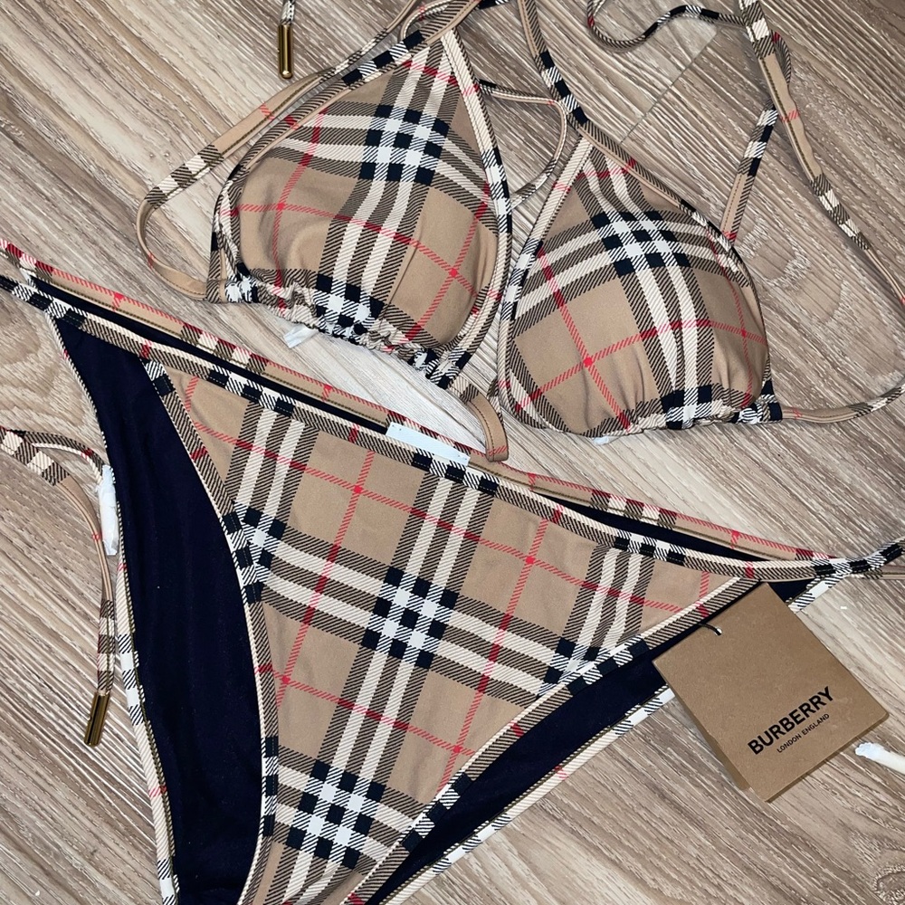 Burberry Checkered Bikini Set